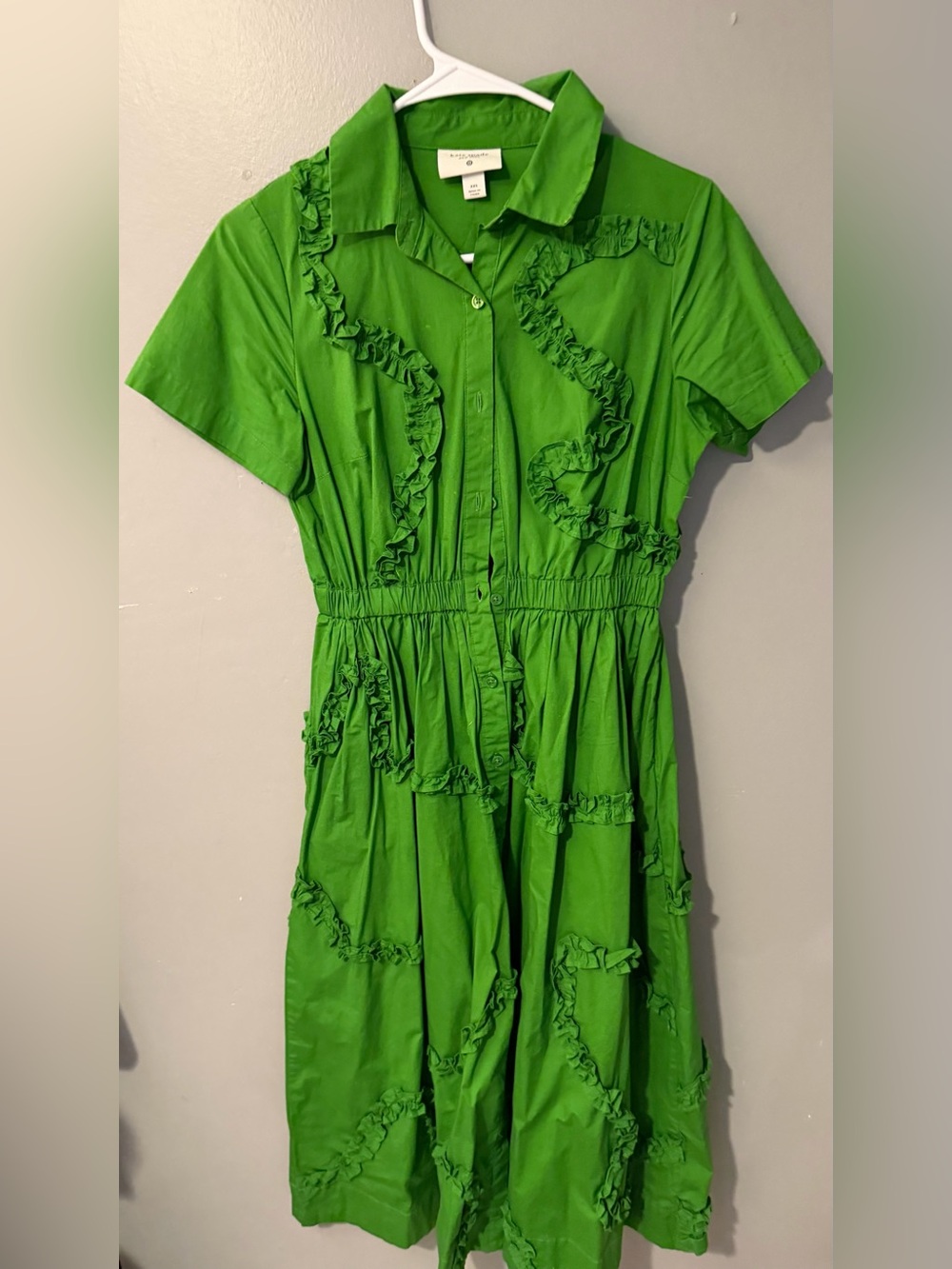 Kate Spade - Target Green Ruffled Button-Front Women’s Dress
